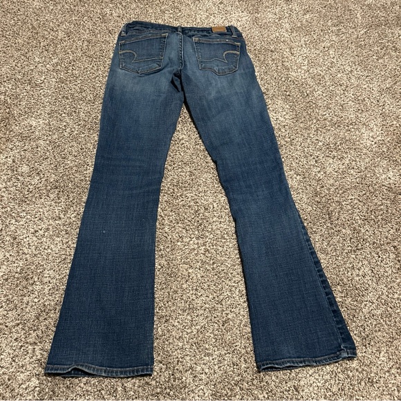 American Eagle Super Stretch Women LowriseBootcut Jeans Size 2 Medium Faded Wash - Picture 11 of 13